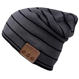 Tecnología superior Bluetooth V5.0: Bluetooth 5.0 mejorado, altavoces estéreo de alto rendimiento que ofrecen un gorro Bluetooth de increíble calidad de sonido con graves profundos y agudos cristalinos, como disfrutar en un concierto.