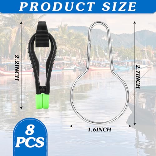 Hollowfly 8 Pcs Downrigger Release Clips