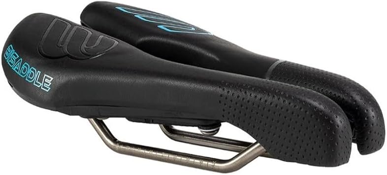BiSaddle EXT Stealth Bike Saddle - Adjustable Noseless Split Road Bike Seat