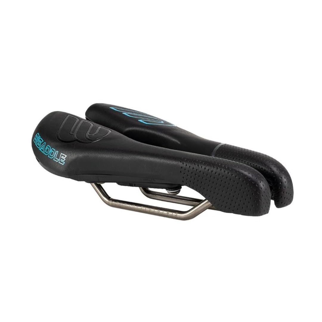 BiSaddle EXT Stealth Bike Saddle - Adjustable Noseless Split Road Bike Seat