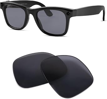 Polarized Lens Replacement for Ray-Ban Meta Wayfarer RW4006 and Gen 2 RW4012 Regular 50-22