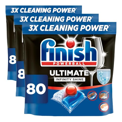 Finish Ultimate Infinity Shine Spülmaschinentabs – Geschirrspültabs für Tiefenreinigung, Fettlösekraft und Glanz mit Schutzschild… – Ansicht 1