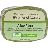 Clearly Natural Glycerine Bar Soap Aloe Vera - 4 oz - (Pack of 3)