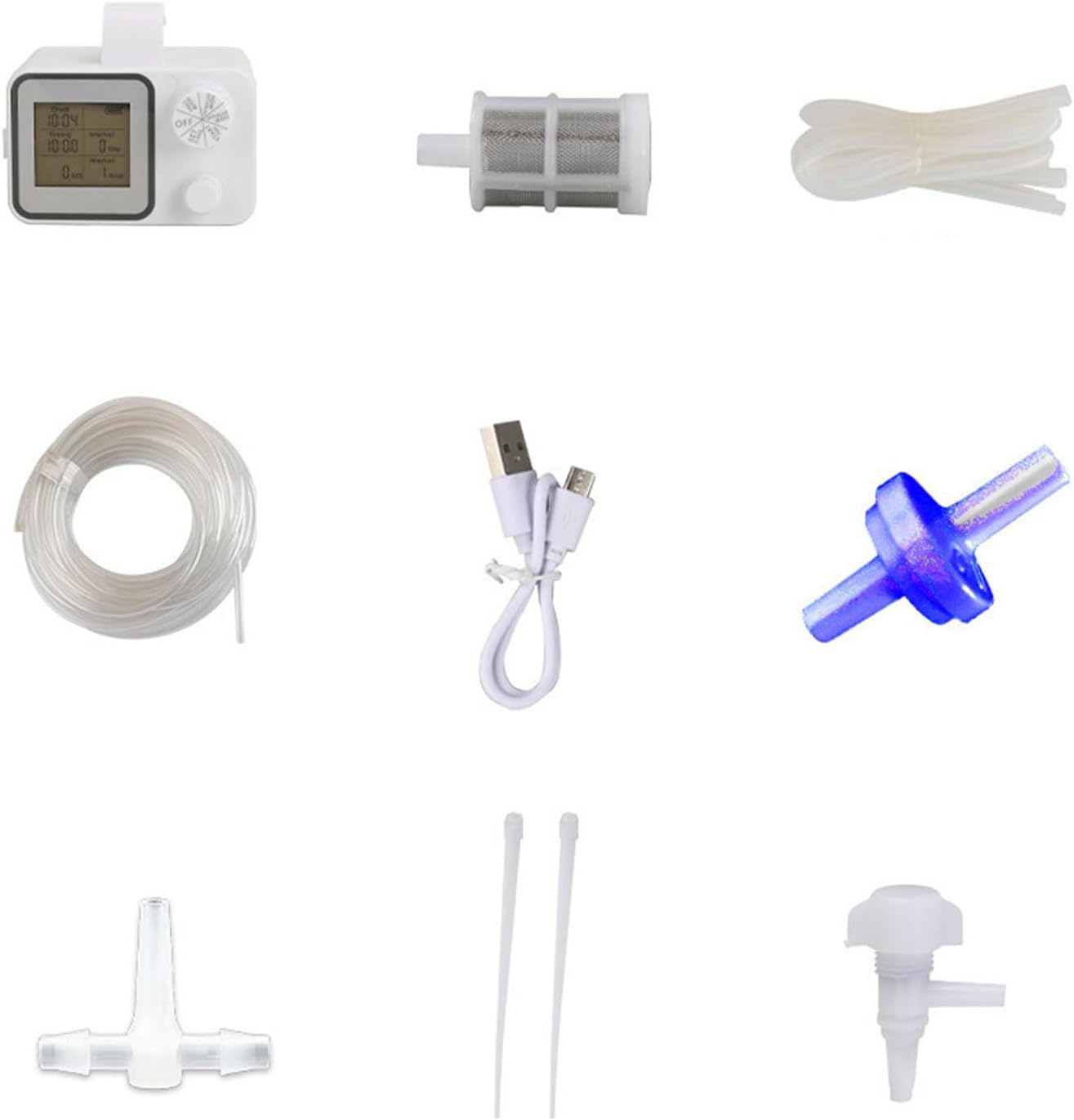 Automatic Plant Watering Systems Programmable LCD Timer Adjustable Flowrate Outdoor Drip Irrigation for LCD Display Programmable Water Timer