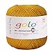 golo Crochet Thread for Hand Knitting Size 30 (Golden-603)