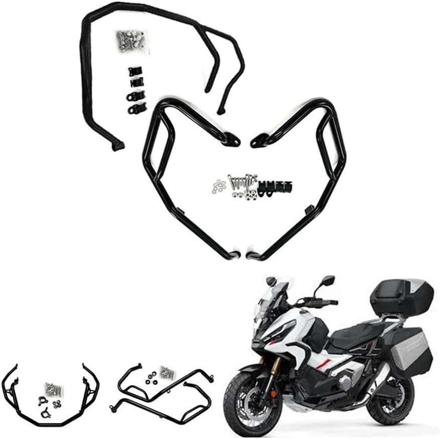 Engine Guard Crash Bars for X-ADV750 2017-2025 Iron Engine Guard Bumper Highway Freeway Crash Bar Buffer Fuel Tank Protector Motorbike Crash Bar Bumper