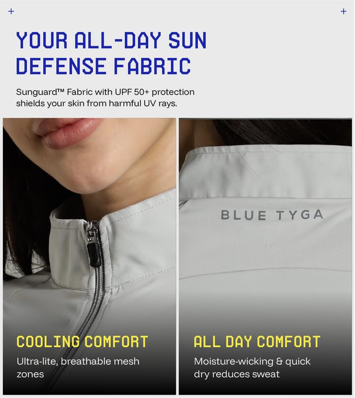 Image of Womens Sunscreen Jacket ICE Pro - UPF 50+ Cooling Jacket for Men & Women|Cool Rush Pro Tech,UV Protection,Breathable,Sweat-Wicking, Anti-Microbial, Lightweight Sun Hoodie for Outdoor Sports & Travel