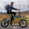 Wooken Folding Electric Bike, 20''X4.0 Fat Tire Electric Bike for Adults,500W Foldable E Bike with 48V 10Ah Battery,Professional 7 Speed,Shock Absorber, 20MPH Ebike for Mountain Beach Snow #5