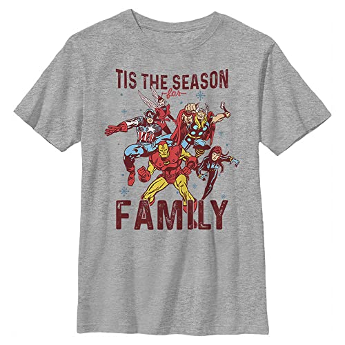T-shirt Avengers Marvel à offrir pour l'anniversaire d'un garçon en taille XS gris athlétique