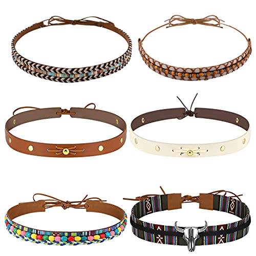 MONOJLY Hutband Westernhutband - Lederhutbänder Für Cowboyhüte Und Fedoras