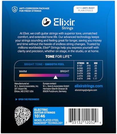Elixir 010-046 Nanoweb Elektro Gitar Teli (12052) - Görsel 2