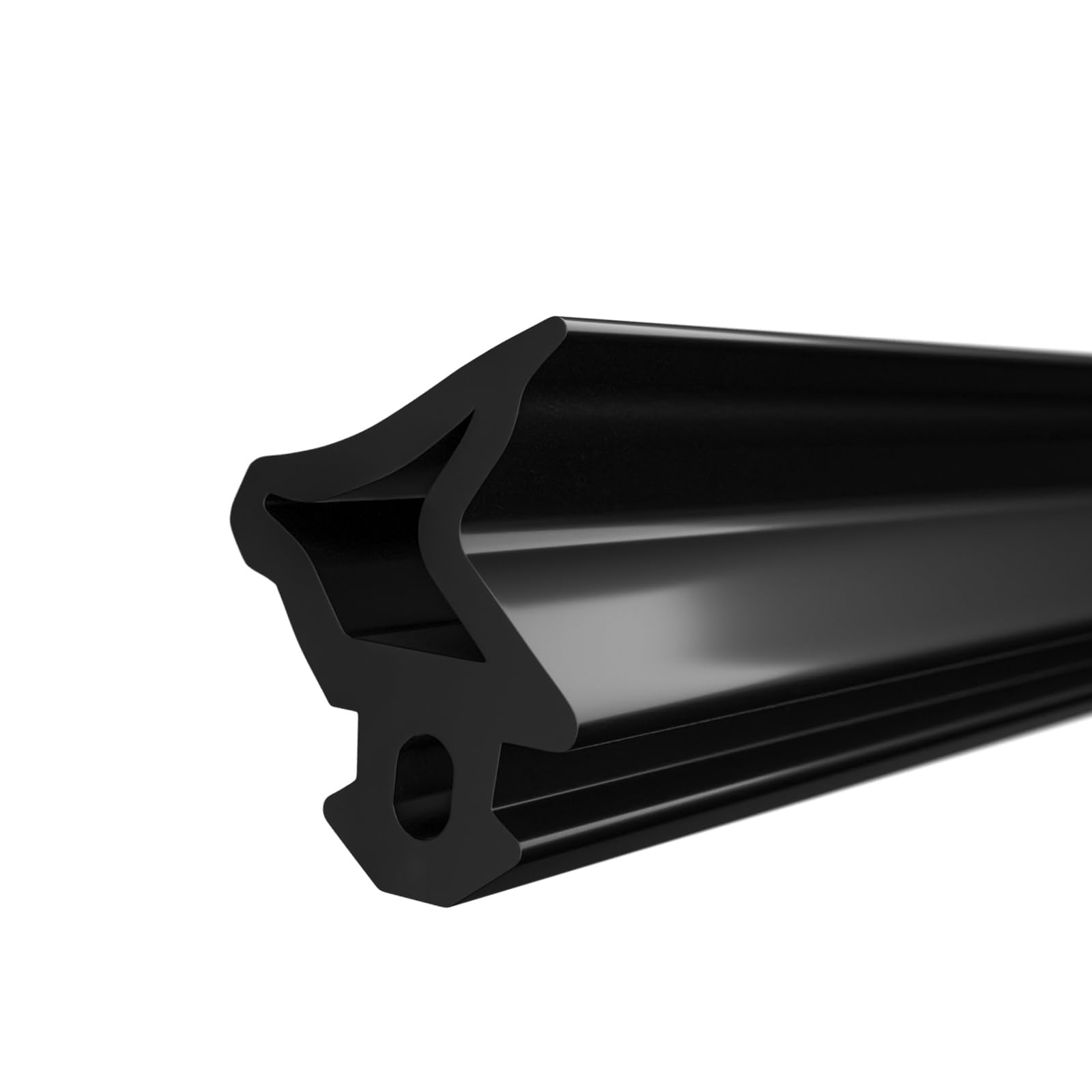 DQ-PP Fensterdichtung – Schwarz – 50m – S-1110 – Für DECEUNICK PVC Fenster – Gummidichtug Dichtband – Kunststofffensterdichtungen – Profildichtung Türdichtung