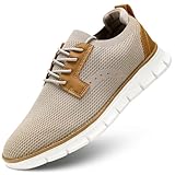 ZdisQ Mens Casual Oxfords Shoes Mesh Fashion Walking Dress Sneakers Work Lightweight Breathable