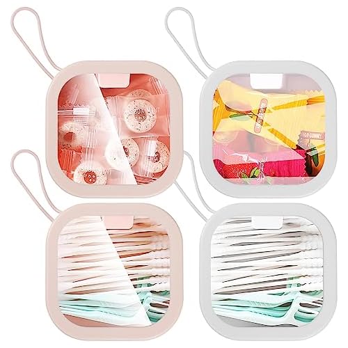 4Pcs Hair Tie Organizer,Small Portable, Portable Hair Tie Holder, Small
