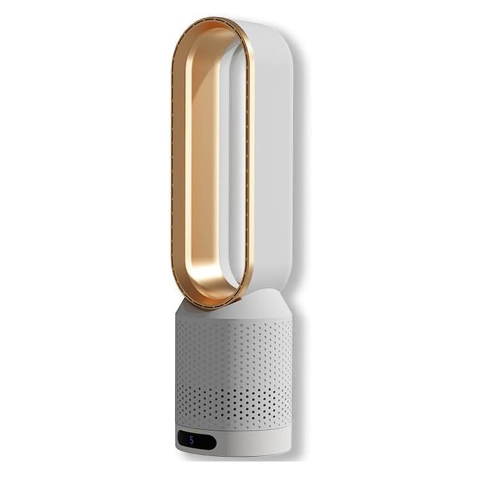 Wentylator wieżowy bezłopatkowy, Bezłopatkowy wentylator wieżowy wielokolorowy, 3 prędkości, 90 oscylacji, 2-godzinny timer(Gold)