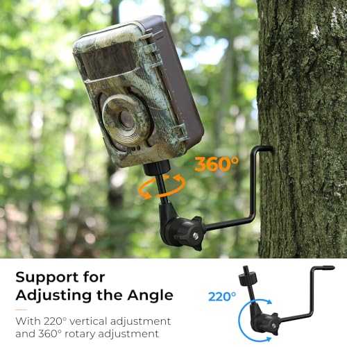 K&F Concept 2 Pack Trail Camera Holders, 360° Adjustable Game Camera Tree Mount by K&F CONCEPT - Image 2
