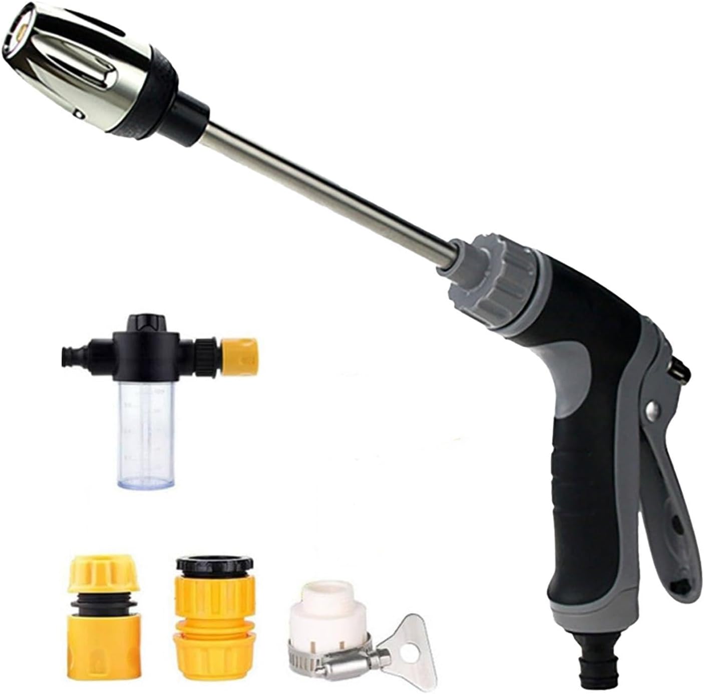 Hose Hawk Pressure Washer, Hosehawk Pro - Professional Water Pressure in a Compact Design, with 360° Rotating for Three Spray Modes,Effortless Dirt & Stain Removal (Set A)