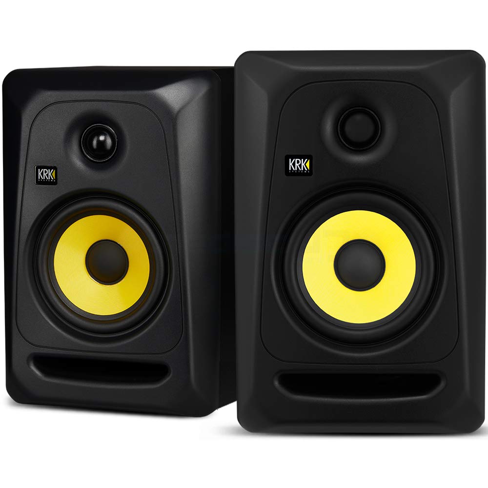 KRK Rokit Classic 5 / RP5 G3 Active Studio Monitor (coppia) + supporti da pavimento per monitor + cavi audio Bundle