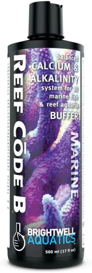 Brightwell Aquatics Reef Code B - Balanced Calcium & Alkalinity System - Part B (Alk.) 500ml / 17oz