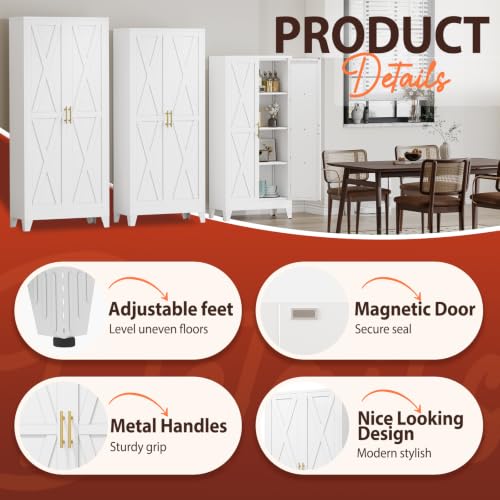 Image of PAOFIN 71 inch H Kitchen Storage Cabinet with Doors