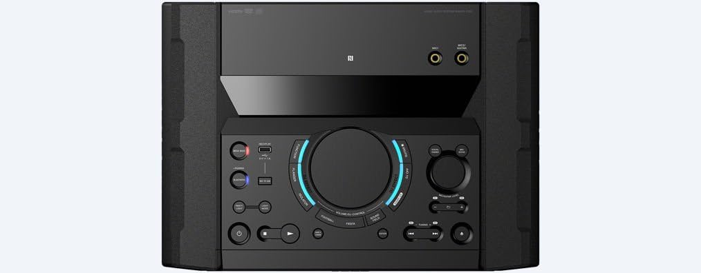 Hinteren view of Sony SHAKEX10 main unit with connection ports