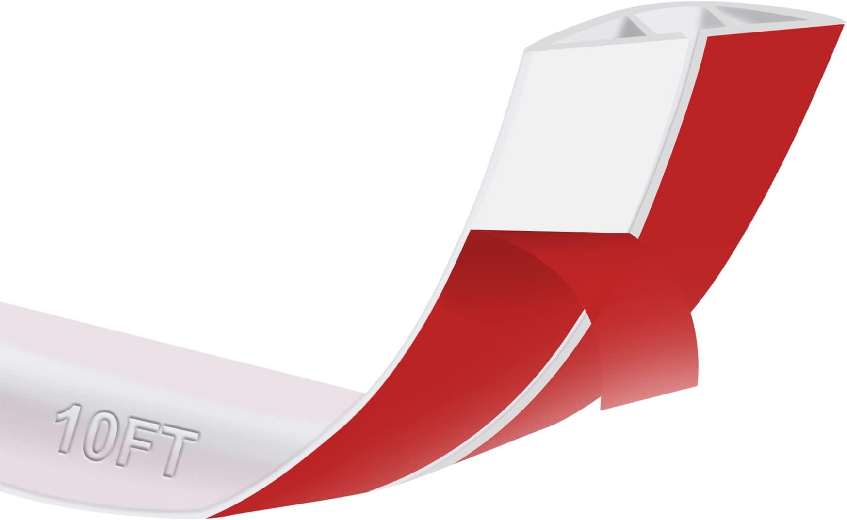 MYFAMIREA10Ft Floor Cord Cover Transparent Silicone Cable Protector Easy to Install Wire Organizer and Hider for Home, Office, Garage (Transparent-3m)