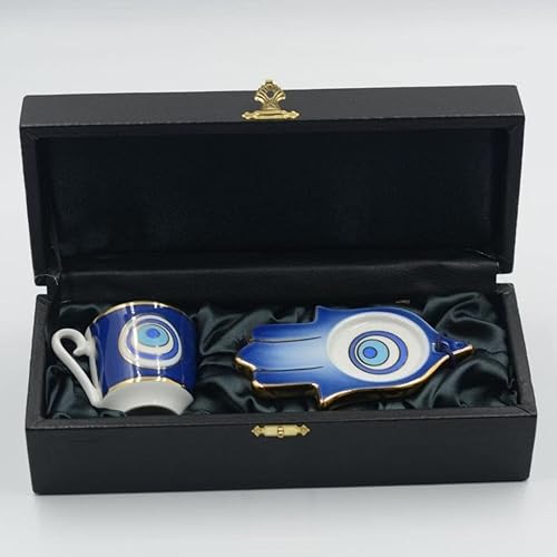 Miniatura 2 de LaModaHome Juego de tazas de café expreso para una, tazas de café turco árabe griego para mujeres, hombres, adultos, invitados o para fiesta de té.