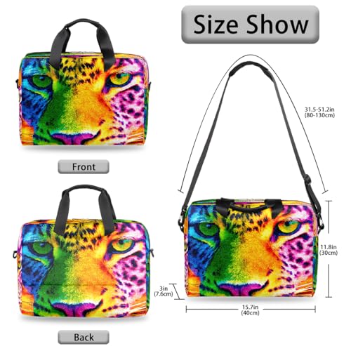 Bolso Maletín para Laptop 16 pulgadas Colorful Animals Tiger miniatura 6