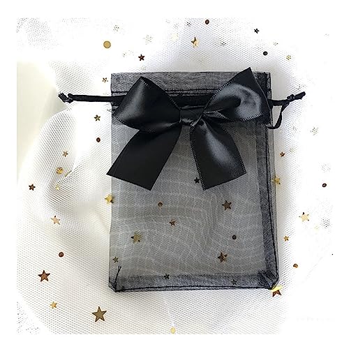 Sacs en Organza avec Cordon de Serrage Rouge Sachet Bijoux 50x