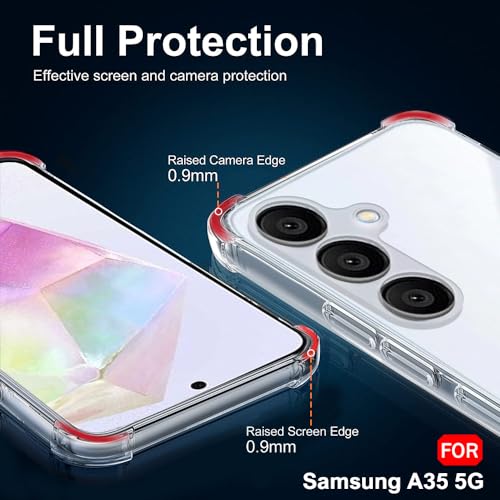 Image of TheGiftKart Transparent Crystal Clear Back Cover Case for Samsung Galaxy A35 5G | Shockproof Soft TPU Case | Cushioned Edges for Ultimate Protection Back Cover Case (TPU, Transparent)