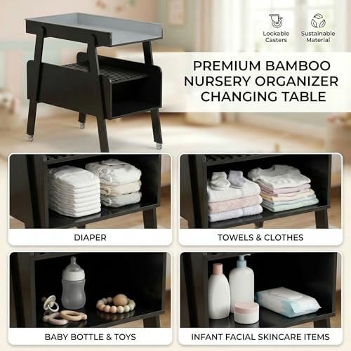 50% Off Diaper Changing Station with Wheels & Storage