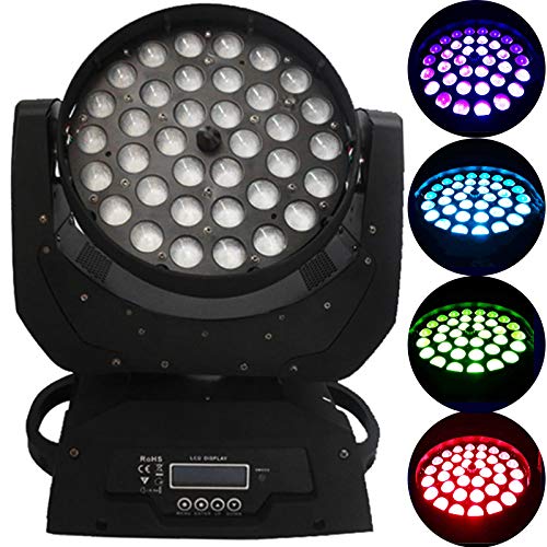 BuoQua Luz de Escenario Cabeza M�vil 36x10W RGBW (4 en 1) Focos de Iluminaci�n de Escenario 4 Colores LED L�mpara de Iluminaci�n de Escenario para DJ Fiesta Disco Cumplea�os y Boda