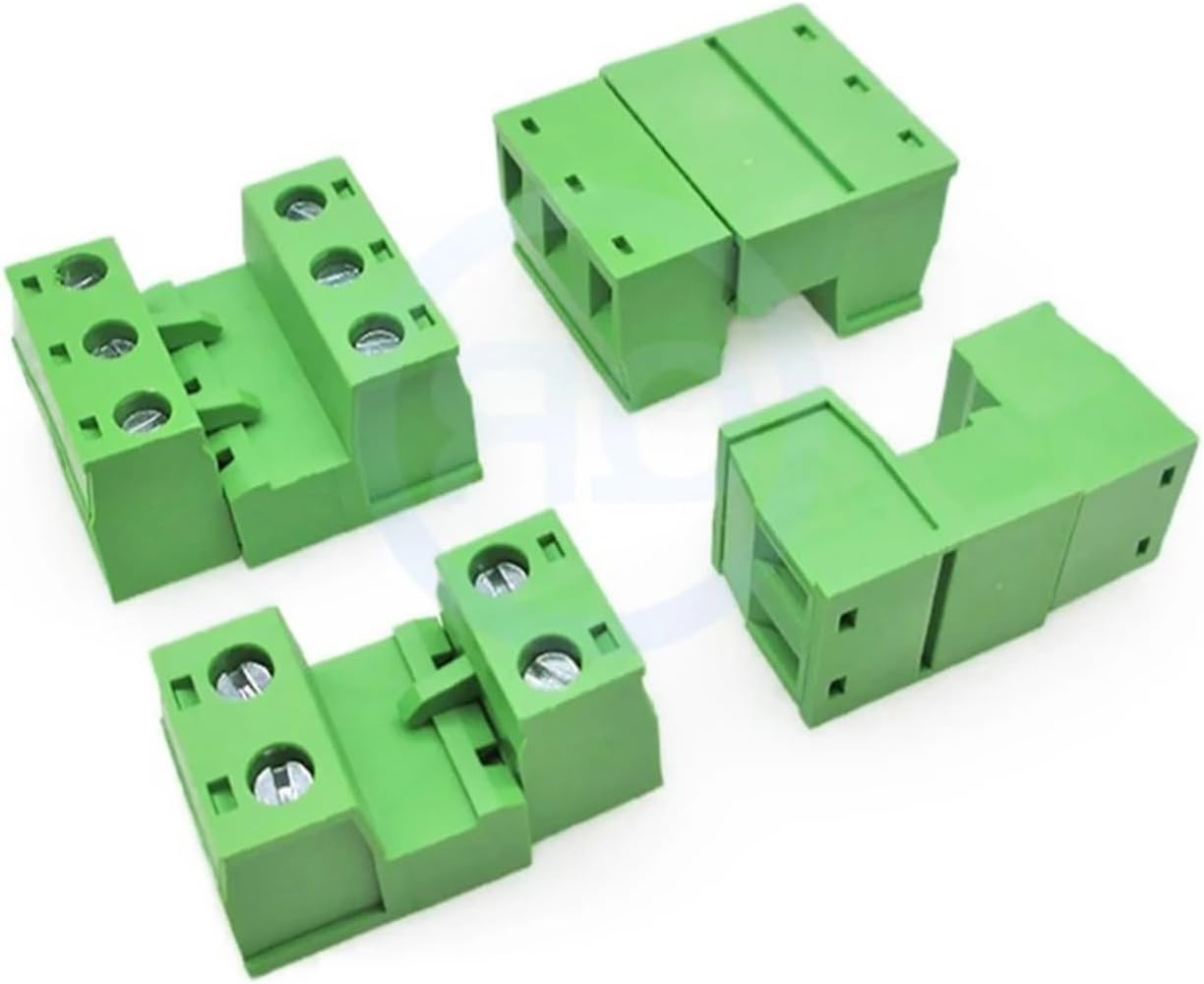 (10 Sets) KF 2EDGRK + 2EDGK 7.62mm 15EDGRK + 15EDGK .62 Solderless Butt Plug-in Terminal Block Aerial 2EDGKP Set 2~12Pin(7P)