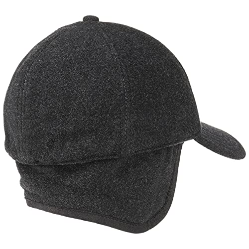 Stetson Vaby Earflap Cap Men Anthracite 7 1/4-7 3/8 #TOP5