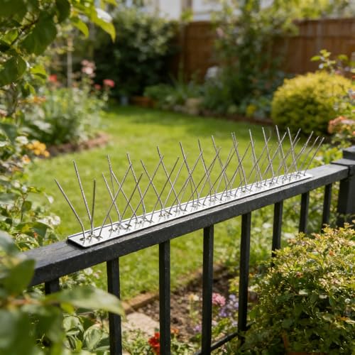 10.8ft Bird Spikes Stainless Steel Bird Deterrents for Outside, 10 Pack Pigeon Spikes Repellent for Keep Birds Woodpecker Away, Cat Raccoon Deterrents Spikes Keep Small Animals Away for Outdoor by WIYYAN - Image 5
