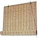 JIAJUTUI001 Tapparella a Lamella Naturale Tenda a Rullo in Bamboo Naturale Ance Naturali Esterno Tende Verticali Naturale Tapparelle in Reed per Finestre Giardino Domestico (60x70cm/24x28in)