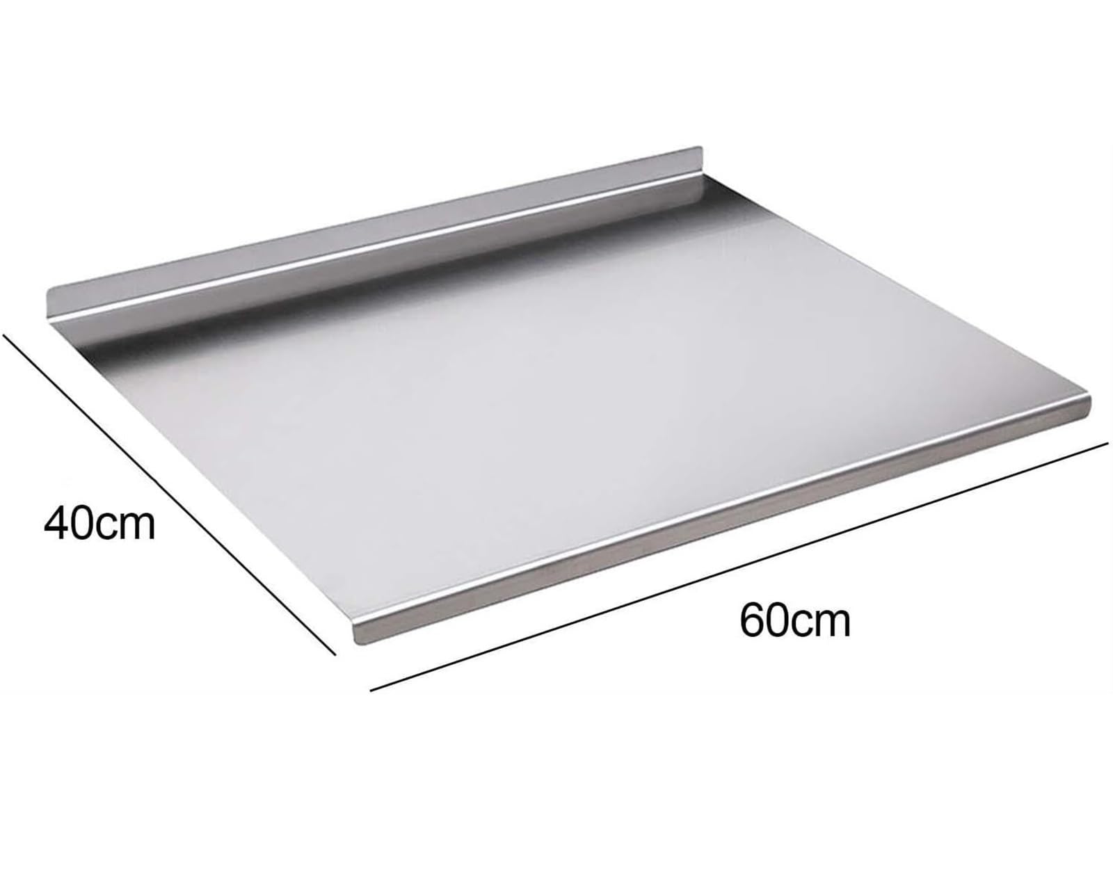 Schneidebretter Für Küche 15-Zoll-Edelstahl-Schneidebrett, Antihaftbeschichtet, Für Pizza, Kekse, Backbrett, Küche Küchenbretter(40x60cm)