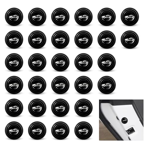 Bawkars 30 PCS Car Door Shock Absorption Sticker, 1.1" x