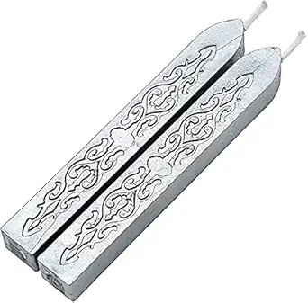 Trusmile 5 Piece Sealing Wax Sticks Set for Stamping Seals Retro Journaling Art Craft (Grey)