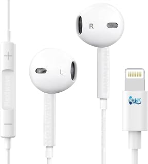 Wired Earphone with Microphone - Stereo in-Ear in Ear Headphones Compatible with iPhon 7/8/X/XS/XR/11/12/13/14 Pro - Nois... Price In India