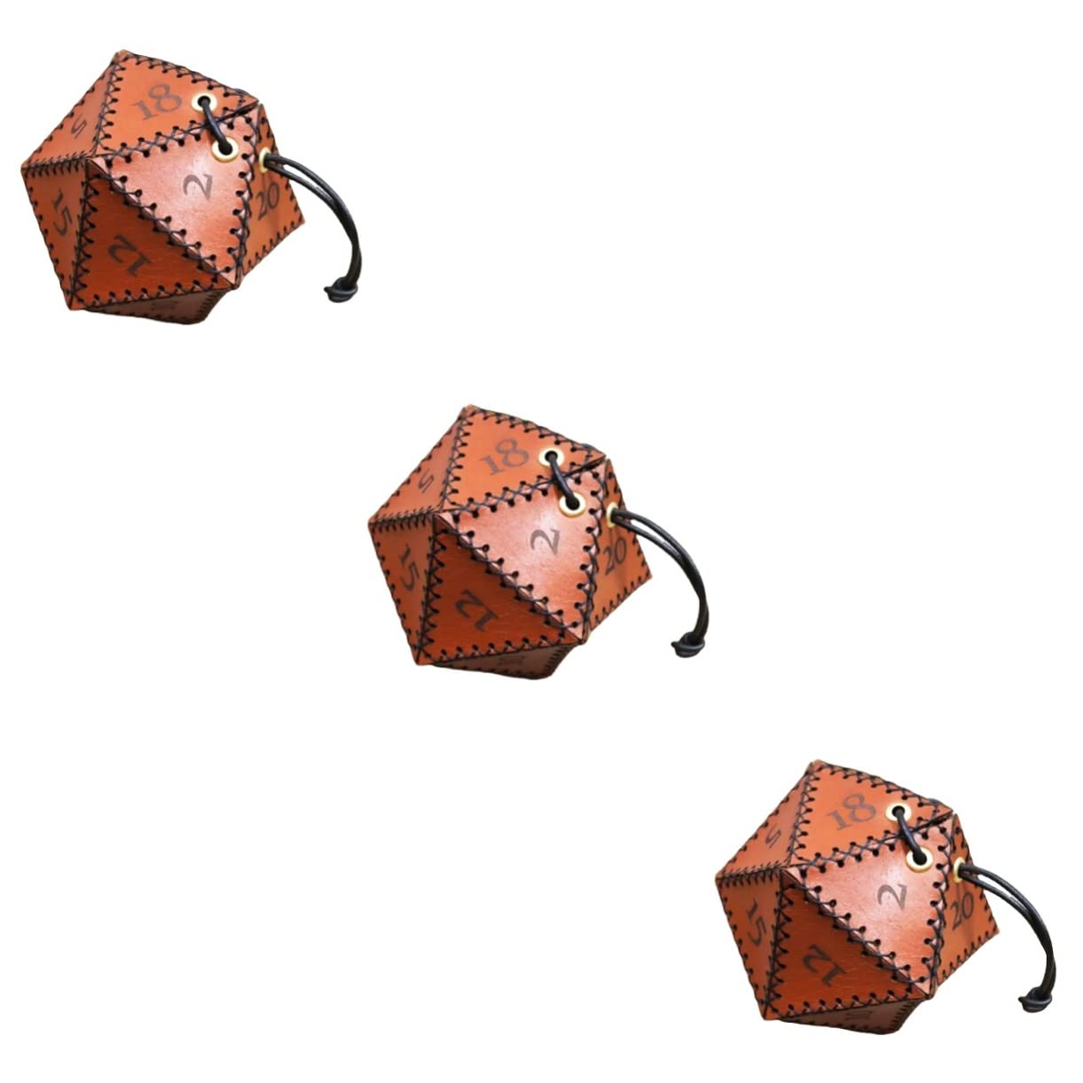 BESPORTBLE 3pièces à Dés Polyédriques Pochette De Rangement Pratique pour Dés Bijoux Et Accessoires Organisateur Portable avec Cordon De Serrage pour Jeux De Société Et Collection