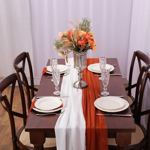 Mousseline de soie pour arche de mariage et décoration de table romantique - 6