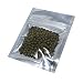 200 Pcs Front Clear 2.7mil Mylar Foil Zip Lock Mini Sample Bag Silver Aluminum Foil Self Zipper Pouch Tea Jerky Food Storage Smell Proof Flat Ziplock with Tear Notch 3.03"x3.93" (usable size2.6"x2.6")