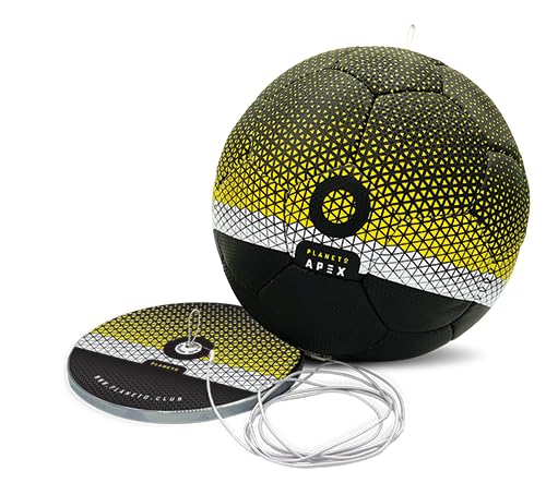 PLANETO Football One Soft | Il pallone da calcio che ritorna | Kit completo con elastici per giocare e allenarsi da solo o a diversi | dai 10 ai 13 anni