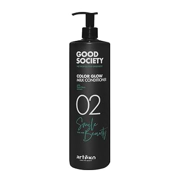 Artego Good Society Color Glow Milk Conditioner 33.8 fl oz Lightweight Detangling Conditioner for Color-Treated Hair