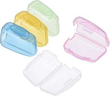 5 pcs multicolor Travel Toothbrush Head Covers Cap,Toothbrush Case Protective Portable Plastic Clip for Manual Toothbrush, Household Travel, Camping, Bathroom Toothbrushes and Accessories