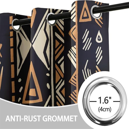 Rideau occultant polyester imprimé 3D design moderne de 214 cm de haut