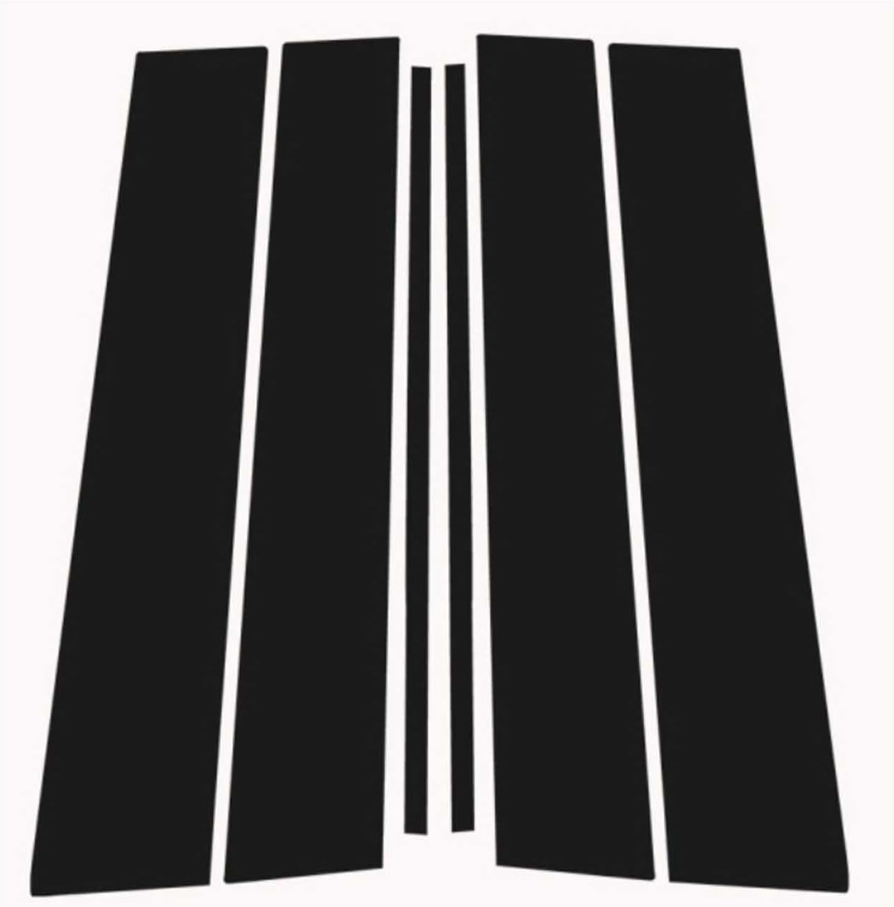 Pillar Post Decal Trim for Toyota Fortuner 2024-2024, Gloss Black B Pillar Sticker Window Door Trim for Car Accessories