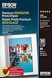 epson photo print software l220 Epson Epson C13S041332 Premium Semi Gloss Photo papier Inkjet 251g/m2 A4 20 Blatt Pack