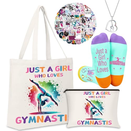 FJHAIY Gymnastics Stuff Gymnastics Makeup Bags Gymnastics Necklace Gymnastics Gifts Socks Gymnastics Stickers-Gymnastics Lovers Gifts (gymnastics-Set D)